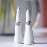 Silver Bonbons - Dusty coral tourmaline