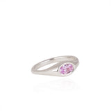 Silver Bold Bonbons - Icy Pink Sapphire