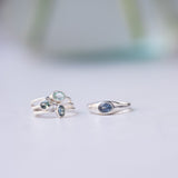 Silver Bonbons - Sea Green Sapphire