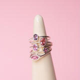 Silver Bonbons - Dusty Pink Tourmaline