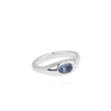 Silver Bold Bonbons - Hazy Blue Sapphire