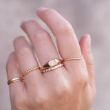 Bold Diamond ring - Radiant Cut 0.43