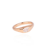Bold Diamond ring - Radiant Cut 0.43