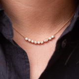 Golden Josefin necklace - Marquise