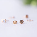Les Vivants - Traces Gold Studs