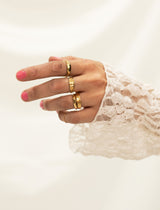 Les Vivants - Curves gold ring
