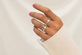 Les Vivants - Traces silver ring