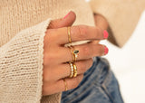 Les Vivants - Curves gold ring