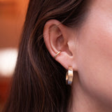 Les Vivants - Curves gold hoops