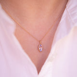 Golden Luise - Pastel Pink Marquise Sapphire