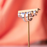 Les Vivants - Traces silver hoops