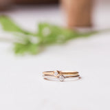 Tiny diamond ring