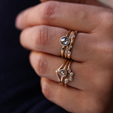 gold ring with diamonds