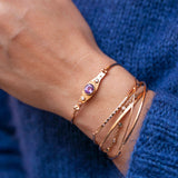 18k gold bracelet with diamond and sapphire