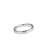 silver hammered ring