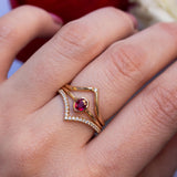 ruby and diamond ring