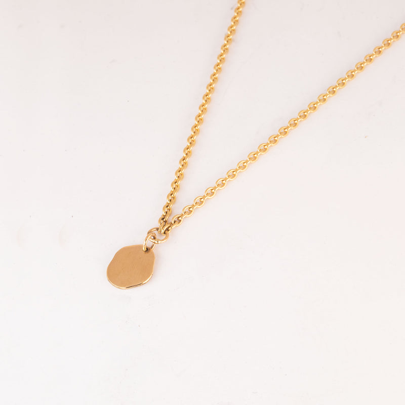 Les Vivants - Curves gold necklace