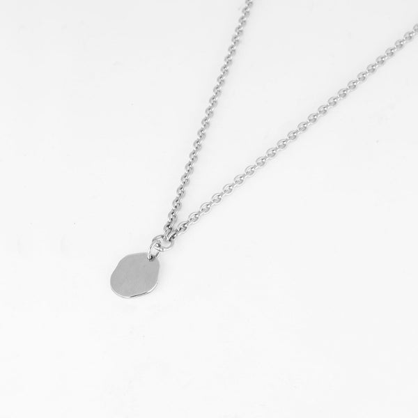 Les Vivants - Curves silver necklace