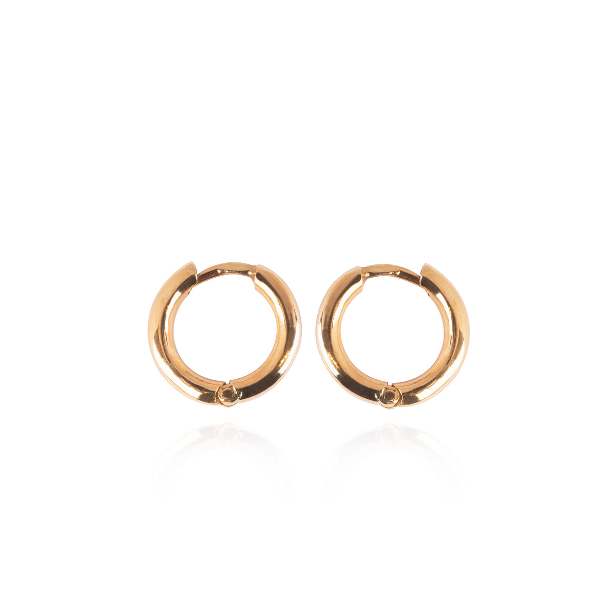 18k gold huggies