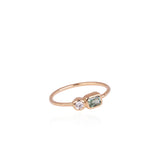 Double Bonbons - Diamond + Sage Green Sapphire