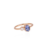 Double Bonbons - Diamond + Cornflower Blue Sapphire