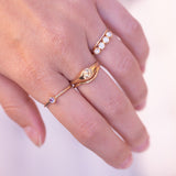 Bold Bonbons - Peach brilliant cut sapphire