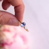 Double Bonbons - Diamond + Cornflower Blue Sapphire