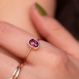 Les Bonbons - Checkerboard cut Rholodit garnet