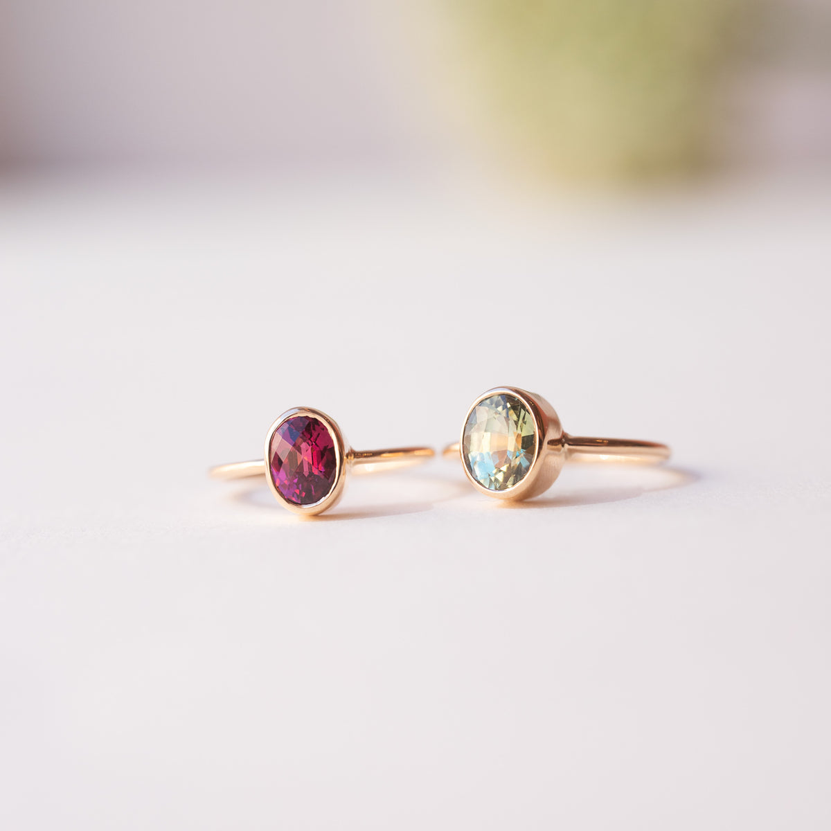 Les Bonbons - Checkerboard cut Rhodolite garnet