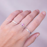 Silver Bonbons - Dusty Pink Tourmaline