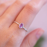 Silver Bonbons - Pinkpurpleish sapphire