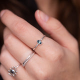 Silver Bonbons - Teal Sapphire