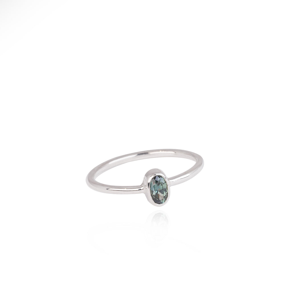 Silver Bonbons - Teal Sapphire – Caroline Hjerpe