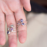 Silver Bonbons - Indigo Spinel