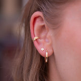Golden Elisabeth Studs