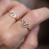 Golden Eye - Salt and pepper diamond
