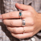 Silver Bold Grandeur - Petroleum tourmaline