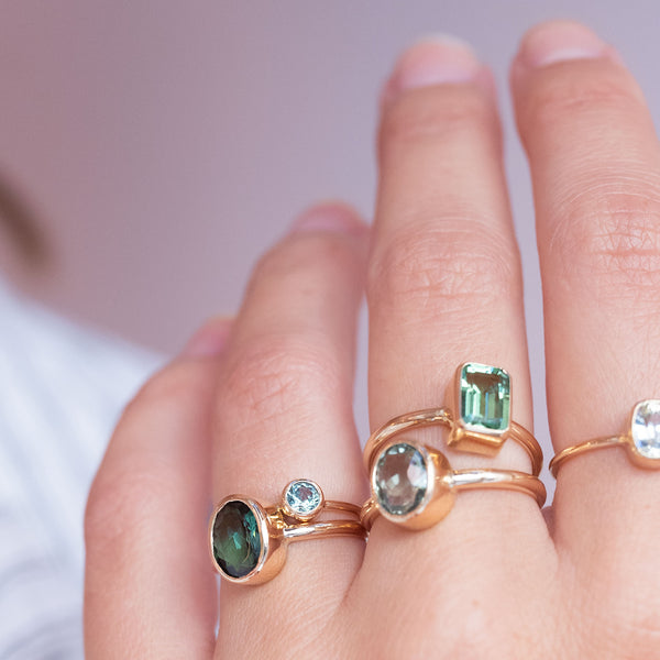 caroline hjerpe rings, green gems gold rings