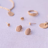 Les Vivants - Curves Gold Studs