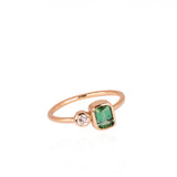 caroline hjerpe green tourmaline and diamond engagement ring