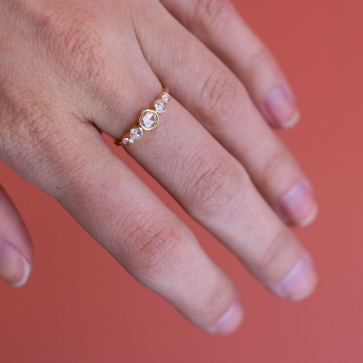 diamantring i guld 