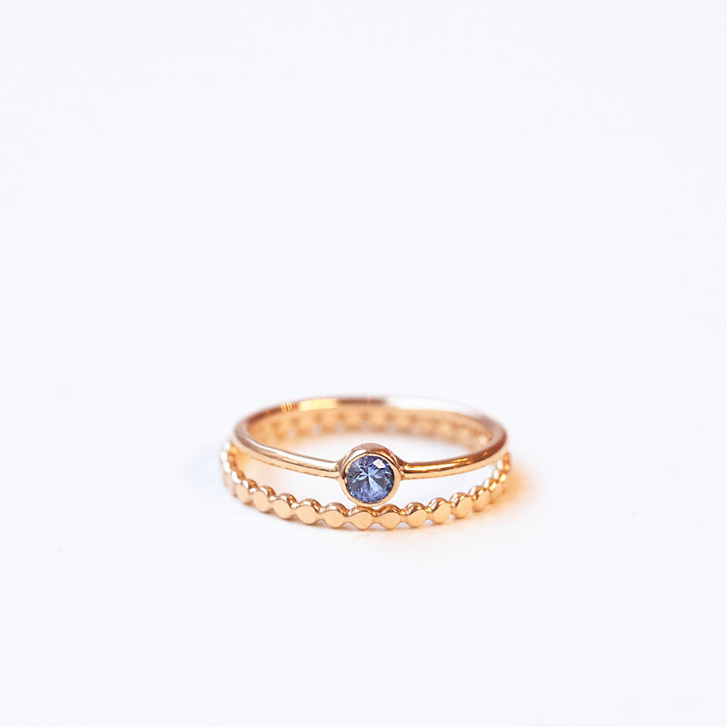 Golden Tiny Sapphire + Malin:2 Stack