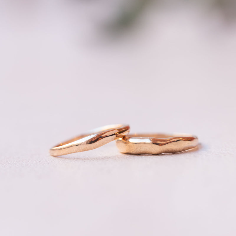 Les Vivants - Curves Mini gold ring