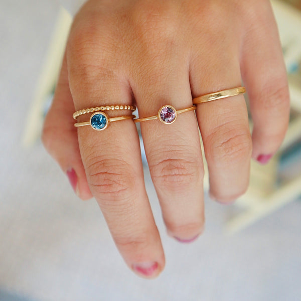 hand with sapphires
