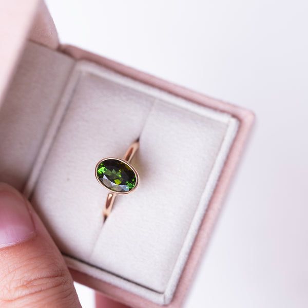 Les Grands -  Deep Green Oval Tourmaline