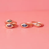 Mini Chunky Eye - Light Yellow Sapphire