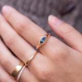 Chunky Eye - Seafoam Blue Sapphire