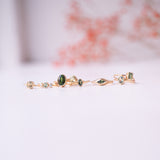 Mini Chunky Eye - Green Sapphire