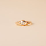 Mini Chunky Eye - Light Yellow Sapphire