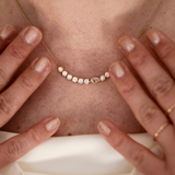 Golden Josefin necklace - Marquise
